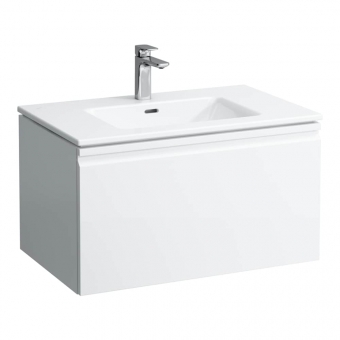 Spintelė su praustuvu Laufen PRO S 800x500x460 mm, 1 stalčius, spintelės spalva - šviesus ąžuolas 